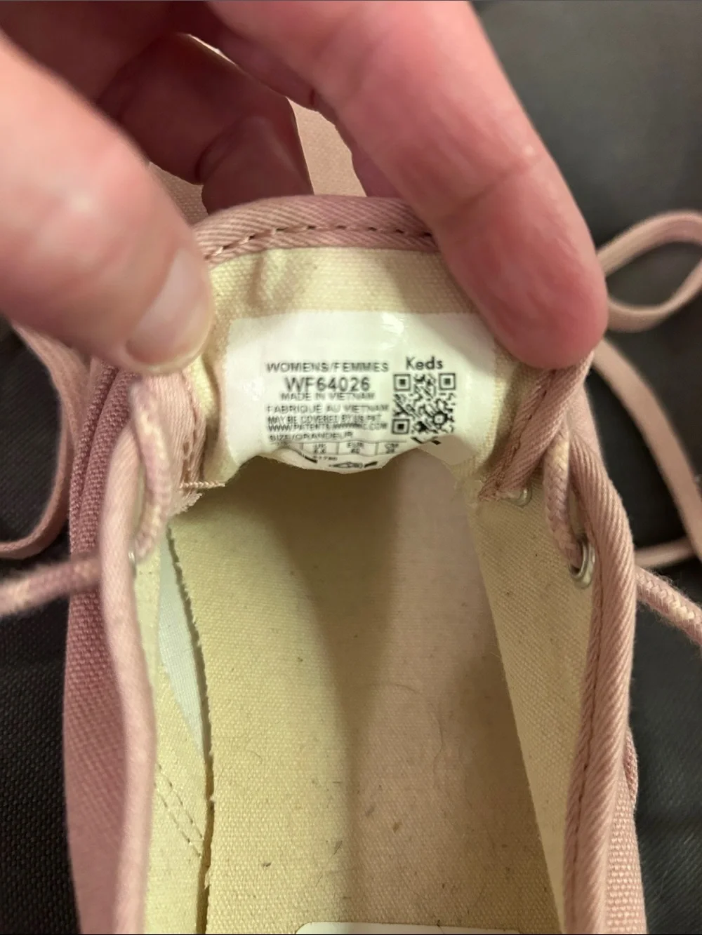 Keds Pink Canvas Low-Top Lace-Up Sneakers